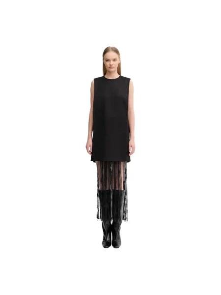 Sportmax sukienka FINNICI mini prosta czarny