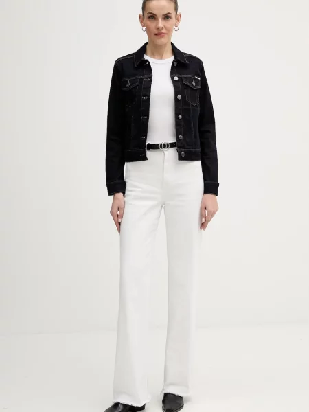 Dkny kurtka jeansowa przejściowa granatowy