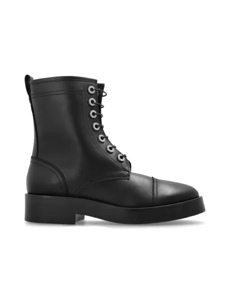 Buty do kostki Casadei skórzane czarne
