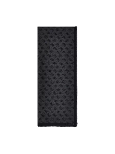 Szalik Guess Jacquard Scarf Black Universal czarna