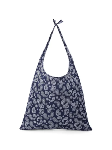 Geantă shopper Tomboy cu imagine cu model paisley albastru