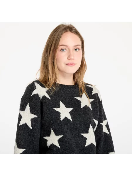 Sweter Tommy Jeans Star Patern Sweater Black XS czarny