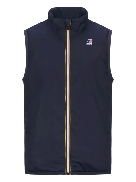 Vestă K-way cu broderie albastru