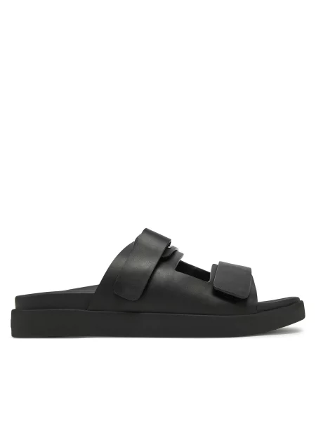 Sandale Calvin Klein Flat Adj Slide Eyelet crna