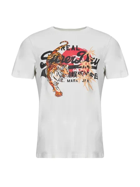 Retro tričko Superdry biela