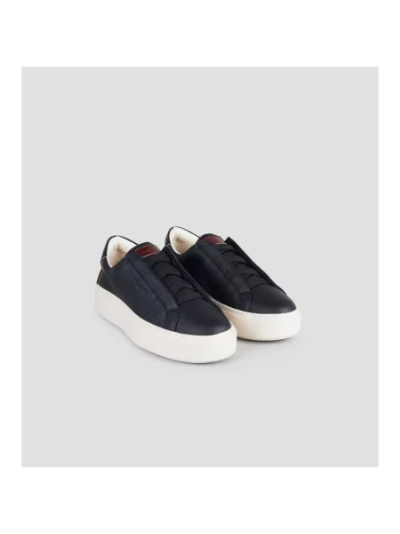 Sneakersy Alexander Smith skórzane wsuwane czarne