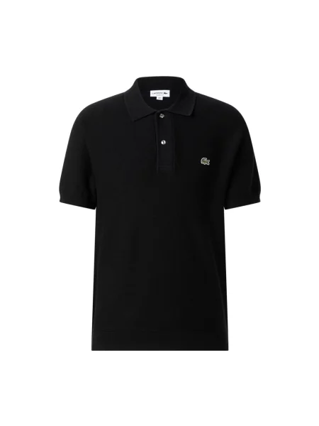 Koszulka polo Lacoste z krótkim rękawem czarna