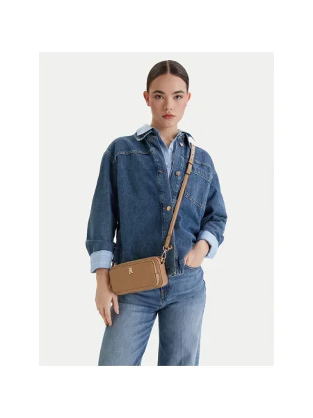 Torebka Tommy Hilfiger brązowa