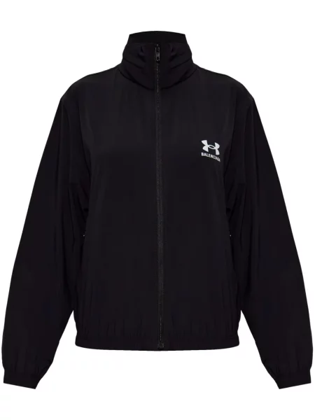 Kurtka Balenciaga z nadrukiem czarna