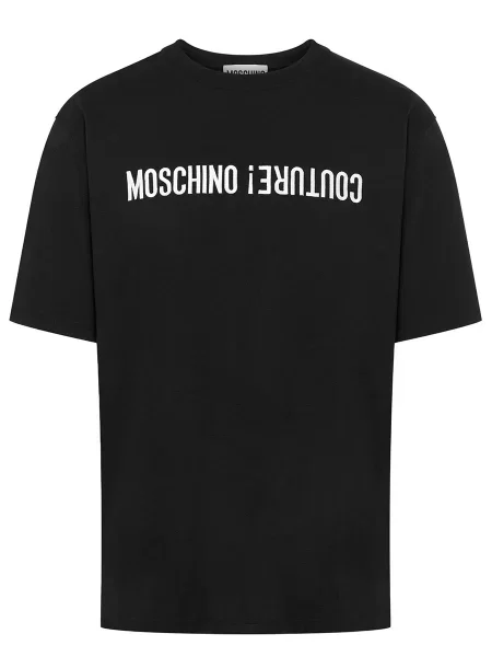 Majica Moschino s potiskom črna