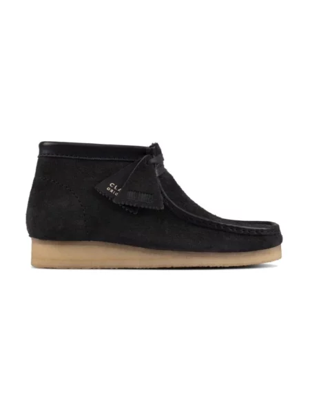 Półbuty Clarks zamszowe czarne