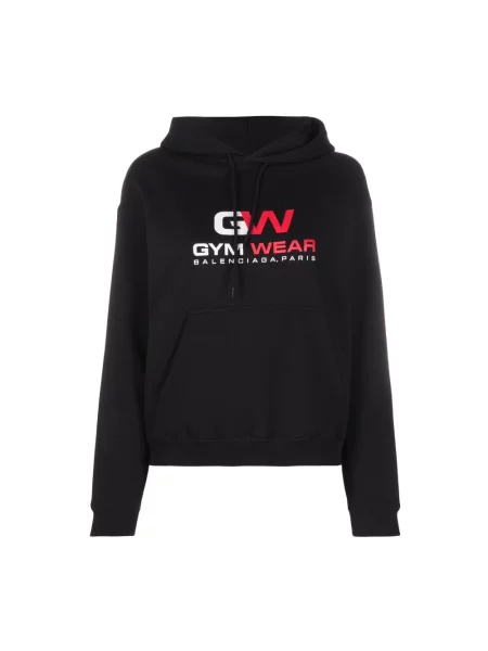 Lniana bluza Balenciaga czarna