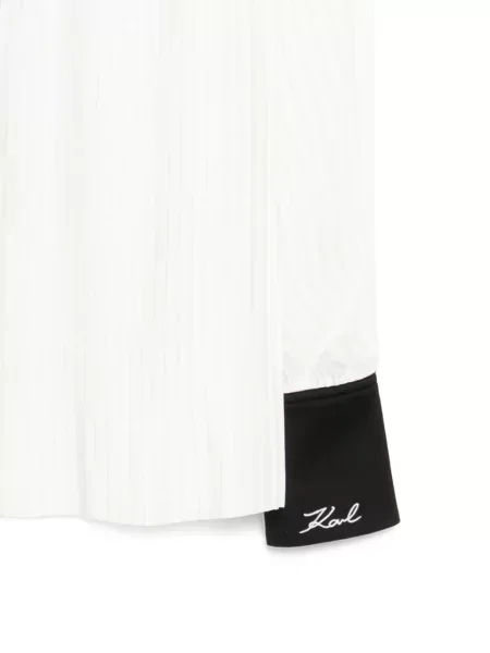 Cămașă Karl Lagerfeld plisată alb