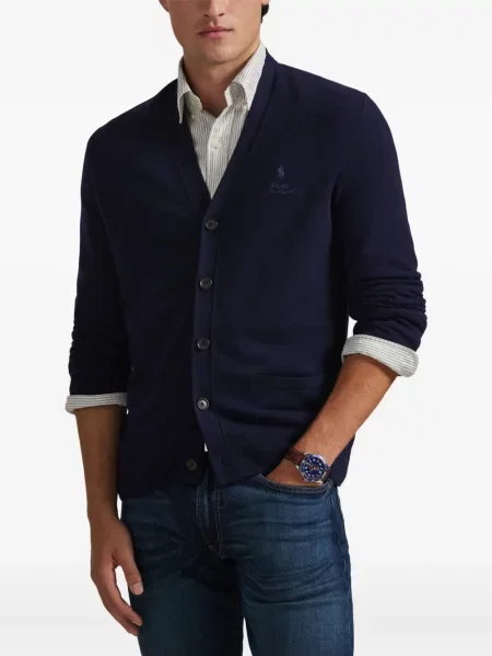 Μικρός κασκέτο Polo Ralph Lauren με χαμηλή μέση υφαίνω διαγωνίως πράσινο