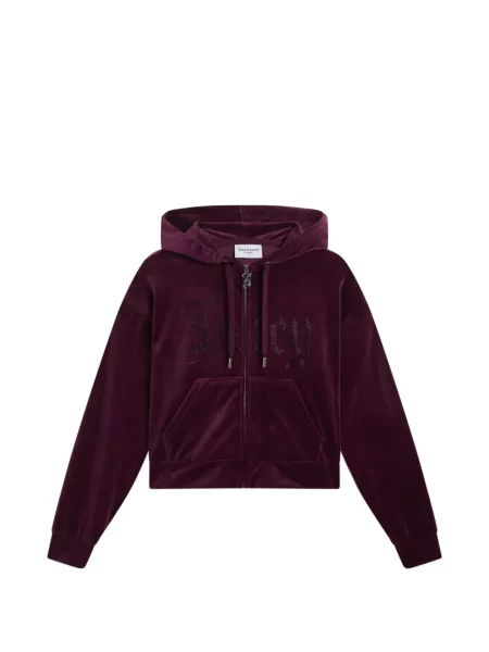 Decupat hanorac cu glugă Juicy Couture violet