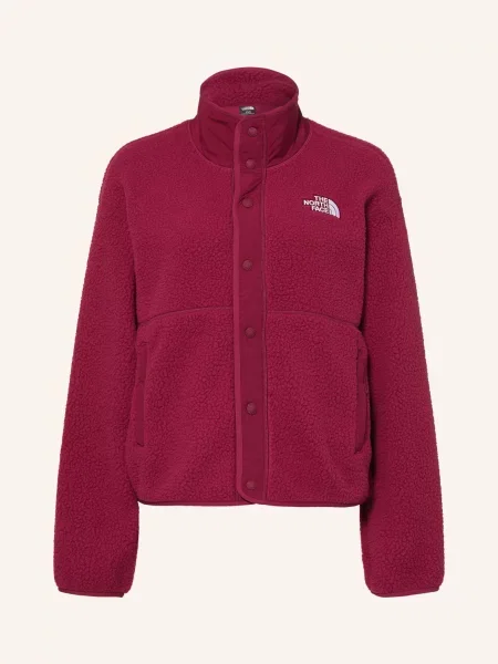 The North Face Fleecová Mikina Cragmont Snap tmavě červená
