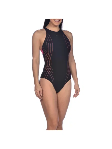 Strój kąpielowy jednoczęściowy sportowy Arena Bodylift Elisa czarny