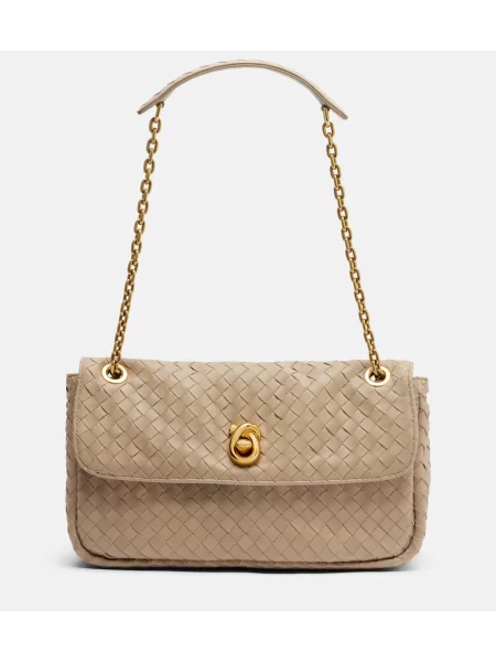 Geantă Bottega Veneta din piele bej
