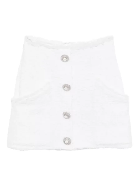 Fustă Xenia Magera din tweed alb