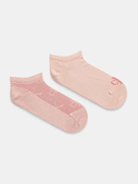 Чорапи Calvin Klein Jeans 2 чифта розово