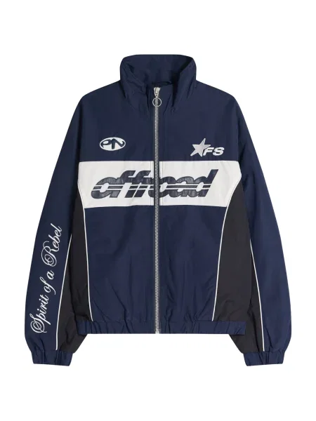 Bershka Prehodna jakna mornarska bela