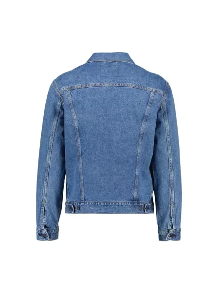 Levi's kurtka jeansowa Mężczyźni jednolity S niebieski