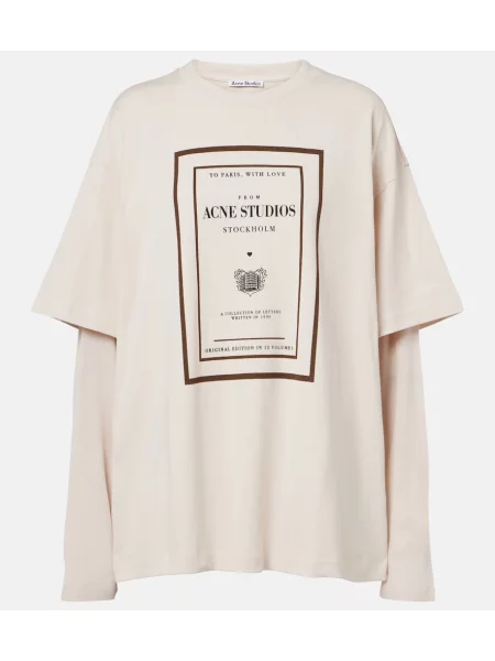 Top Acne Studios din jerseu cu autograf alb