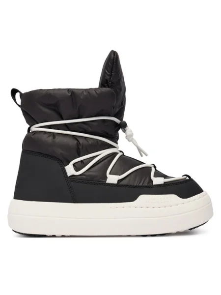 Moon Boot Hótaposó Jr Park lace Mid D fekete