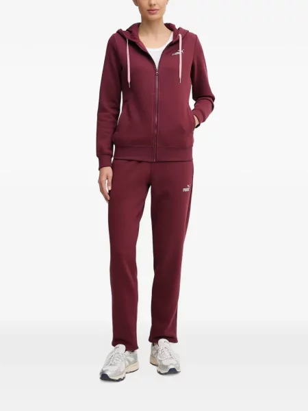 Pantaloni Puma cu glugă roșu