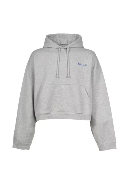 Hanorac cu glugă Vetements cu autograf gri