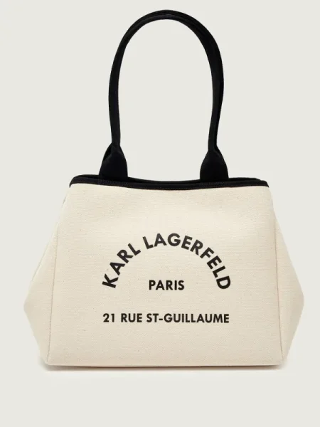 Geantă shopper Karl Lagerfeld alb