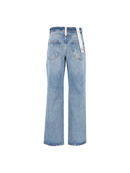 Jeansy straight leg Amish niebieskie