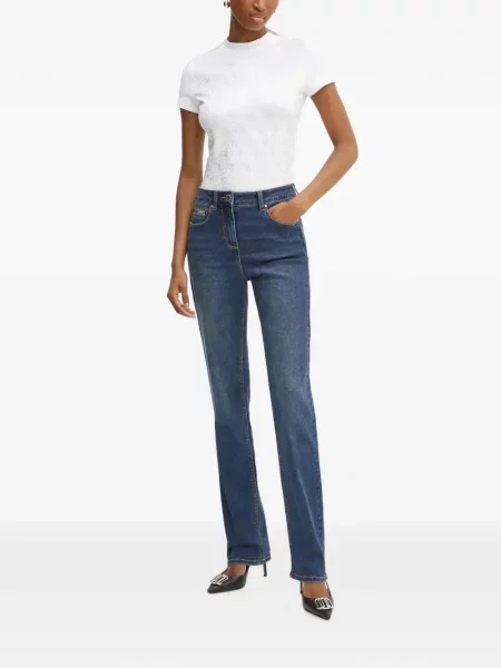 Stras tricou Guess alb