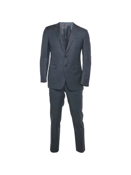 Costum Canali cu rever albastru