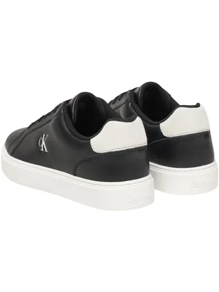 Sneakerși Calvin Klein Jeans din dantelă alb