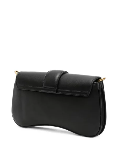 Clutch Just Cavalli με μοτίβο φίδι μαύρο