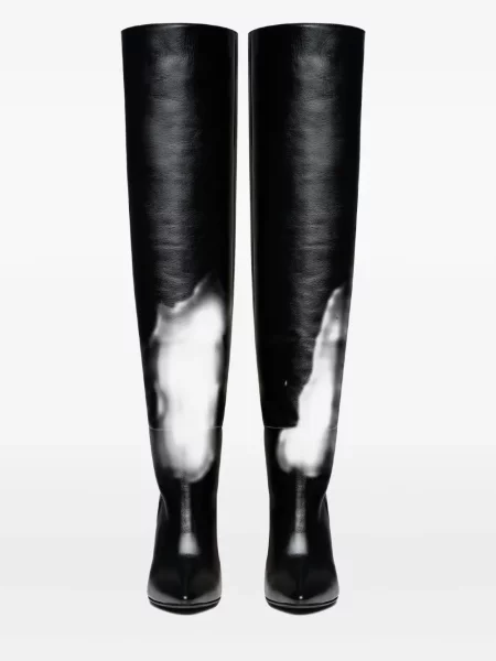 Botine Ginissima din piele negru