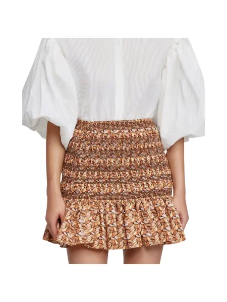 Mała mały spódnica mini Acler brązowa