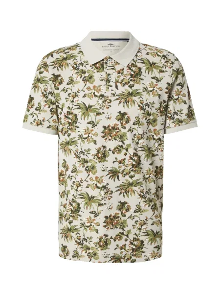 FYNCH-HATTON Majica sivkasto / kaki / tamno zelena bež