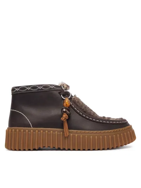 Clarks Зимни обувки Torhill Moss кафяв