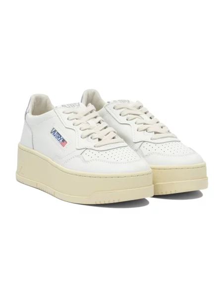 Sneakersy Autry na platformie białe