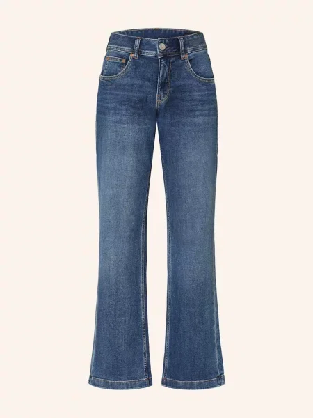 Herrlicher Straight Džíny Edna snake blue modré