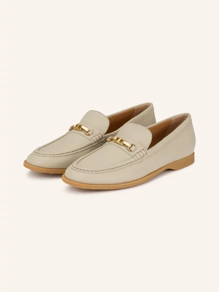 Tod's Loafersy beige beżowe