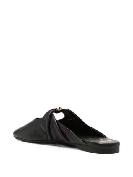 Sandale Loewe cu volane negru