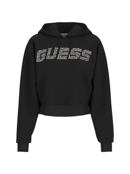 Hanorac cu glugă Guess negru