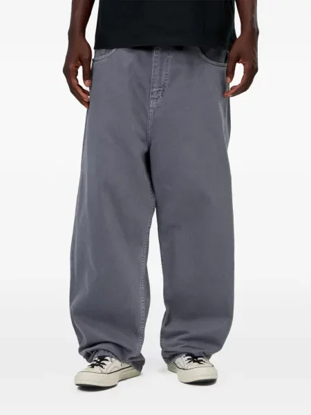 Blugi Carhartt Wip cu autograf gri