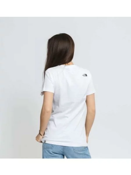 Tričko The North Face W SS Simple Dome Tee bílé