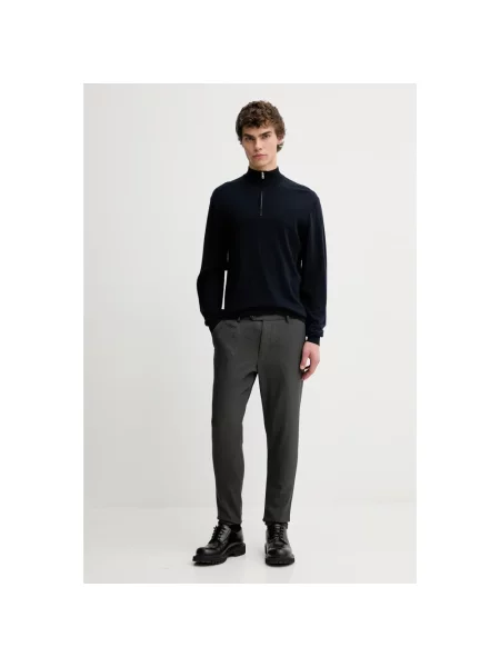 Sweter Les Deux wełniany niebieski