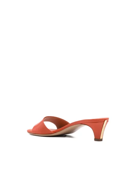 Klapki Ferragamo pomarańczowe