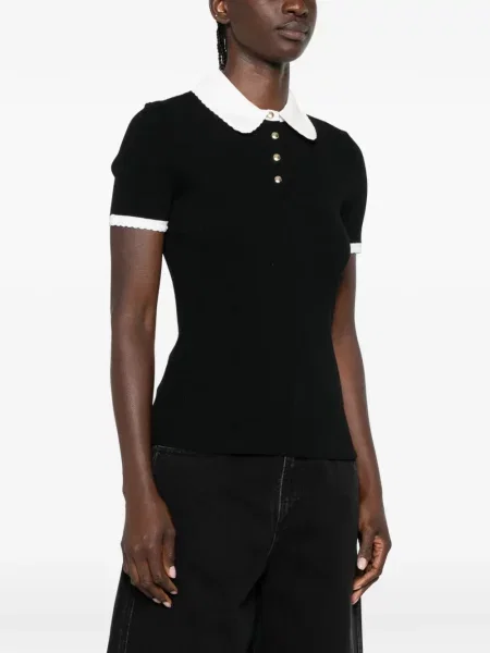 Gulerat top Maje negru